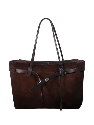 Balenciaga Large Bel Air Tote Bag In Brown