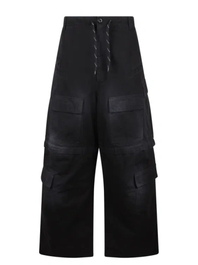 Balenciaga Large Cargo Pants In Black
