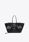 Balenciaga Carry All Bel Air Large Bag In Black Leather Women
