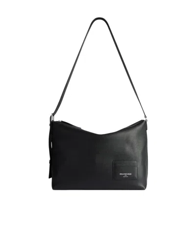 Balenciaga Large Credit Messenger Bag In Black