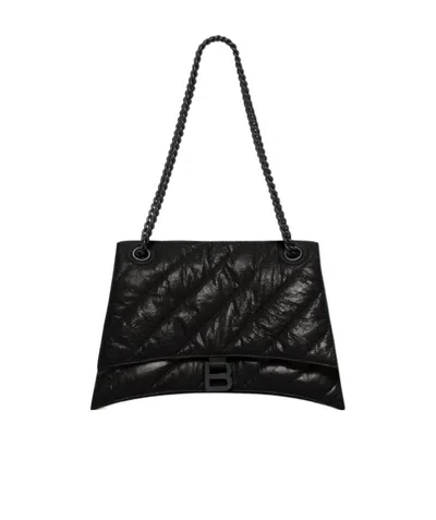 BALENCIAGA BALENCIAGA CRUSH MEDIUM QUILTED SHOULDER BAG