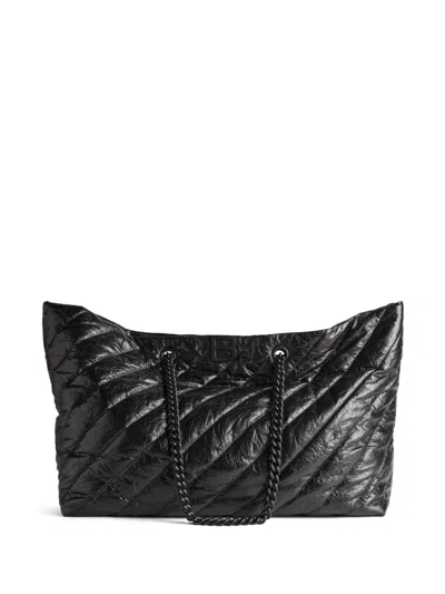 BALENCIAGA LARGE CRUSH QUILTED TOTE BAG