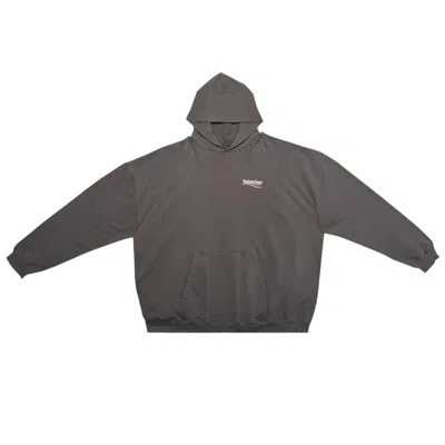 Pre-owned Balenciaga Large Fit Hoodie 'grey'