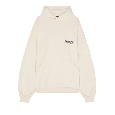 Pre-owned Balenciaga Large Fit Hoodie 'light Beige' In Tan