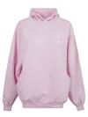 Balenciaga Beverly Hills Embroidered Hoodie In Light Pink/white