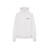Balenciaga Off White Cotton Large Fit Hoodie In White