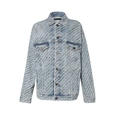 Pre-owned Balenciaga Large Fit Jacket 'iced Blue'