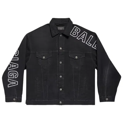 Pre-owned Balenciaga Large Fit Jacket 'sun Bleached Black'