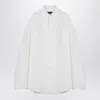 Balenciaga Large Fit Outerwear Shirt White In White