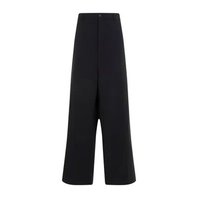 Balenciaga Large Fit Pants Men In Black