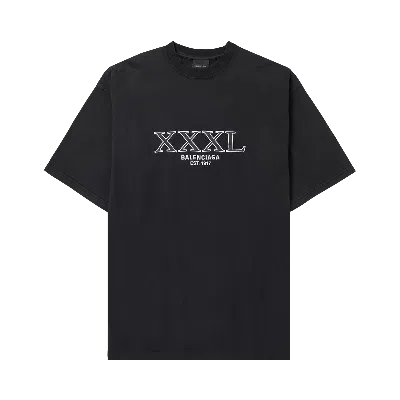 Pre-owned Balenciaga Large Fit T-shirt 'black/white'
