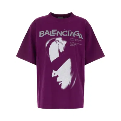 Pre-owned Balenciaga Large Fit T-shirt 'violet' | Purple | Women's Size S