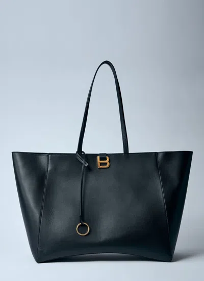 BALENCIAGA LARGE HOURGLASS SOFT TOTE BAG