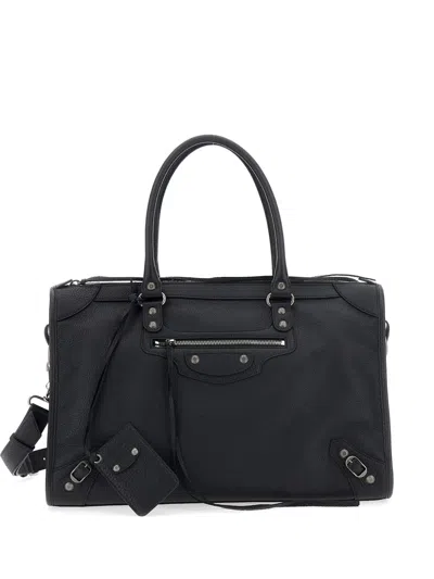 Balenciaga Black Le City Business Calf Leather Tote Bag