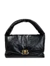 Balenciaga Large Monaco Shoulder Bag In Black