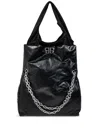 Balenciaga Large Monaco Plus Tote Bag With Chain In Black