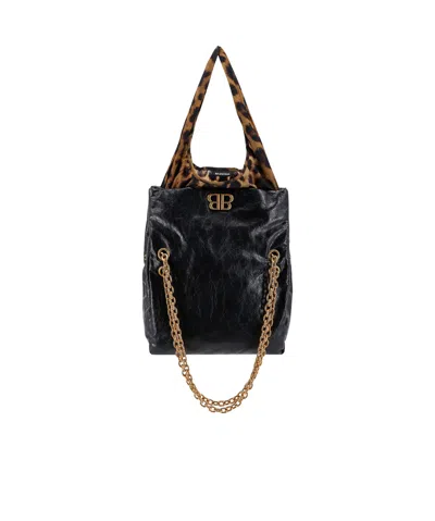 Balenciaga Large Monaco Tote Bag In Black