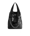Balenciaga Large Monaco Plus Tote Bag With Chain In Black