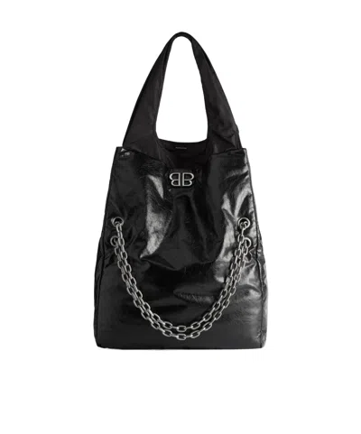 BALENCIAGA BALENCIAGA MONACO LARGE CHAIN SHOULDER BAG