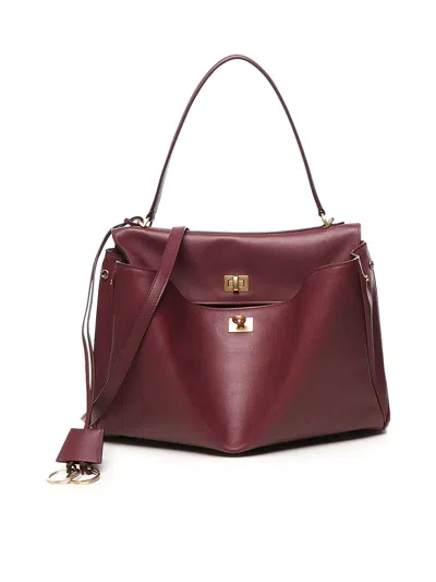 Balenciaga Large Rodeo Bag In Red