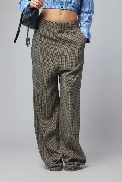Balenciaga Large Tailored Pants In Gray