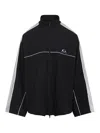 Balenciaga Black Tracksuit Jacket In Technical Fabric In Black