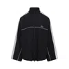 Balenciaga Black Tracksuit Jacket In Technical Fabric In Black