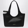 Balenciaga Laundrette East-west Black Leather Tote Bag Women In Black