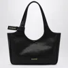 Balenciaga Laundrette East-west Black Leather Tote Bag Women In Black