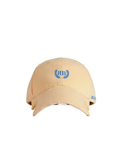 Balenciaga Laurel Classic Cap In Yellow/blue