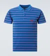 Balenciaga Laurel Classic Polo Shirt In Blue/pink