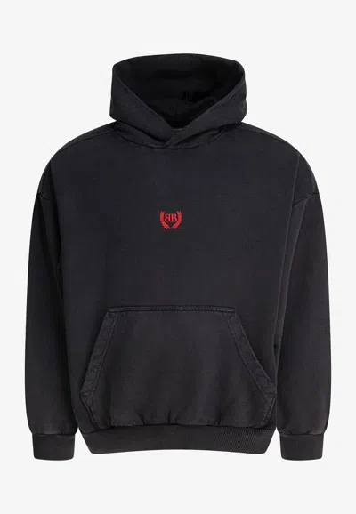 Balenciaga Logo Sweatshirt In Black