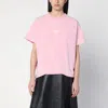 Balenciaga Laurel Classic Pink Boxy T-shirt In Pink