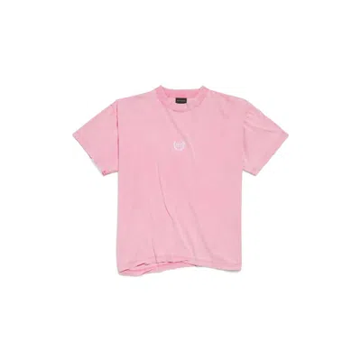 BALENCIAGA BALENCIAGA  LAUREL CLASSIC PINK BOXY T-SHIRT