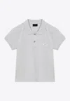 Balenciaga Cotton Pique Polo Shirt With Sport Icon Logo In White