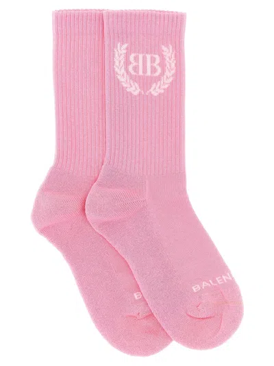 Balenciaga Laurel Classic Socks Pink