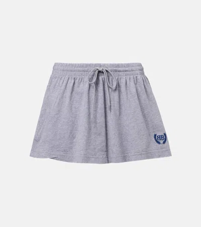 BALENCIAGA LAUREL COTTON JERSEY MINISKIRT