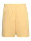 Balenciaga Laurel Elasticated-waistband Shorts In Yellow