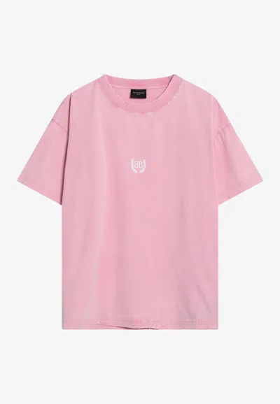 BALENCIAGA LAUREL LOGO BOXY T-SHIRT
