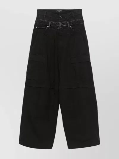 BALENCIAGA LAYERED COTTON CARGO TROUSERS