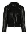 Balenciaga Lederjacke Im Lagen-look In Black