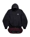 Balenciaga Unity Sports Icon Layered Oversized Hoodie In Black