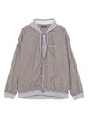 Balenciaga Layered Jacket In Brown