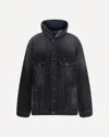 Balenciaga Hybrid Puffer Jackets Multicolor In Black