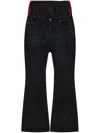 Balenciaga Layered Jeans In Black