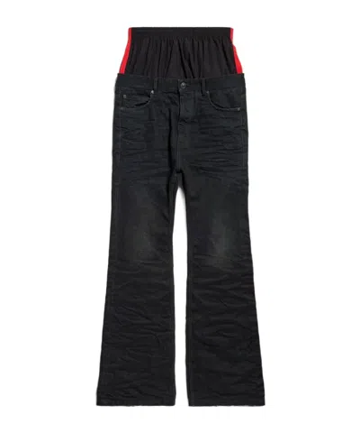 BALENCIAGA BALENCIAGA LAYERED FLARED JEANS