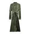 Balenciaga Layered Pleated Midi Dress