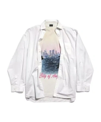 Balenciaga Layered Shirt In White
