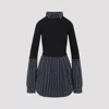 Balenciaga Layered Sweater Featuring Collared Neck In Black