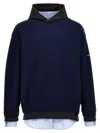 Balenciaga Layered Sweater In Blue